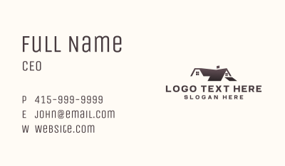 Modern Roofing Maintenance Business Card Image Preview