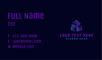 Cyber Tech Cube Business Card Image Preview
