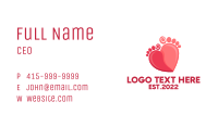 Human Feet Heart  Business Card Image Preview
