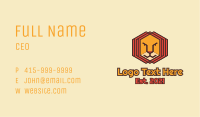 Geometric Lion Face  Business Card Image Preview