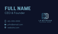 Blue Company Letter D  Business Card Image Preview