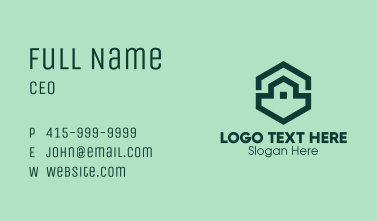 Green Home Construction  Business Card