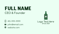 Green Wine Bottle  Business Card Image Preview