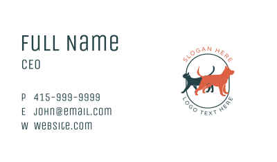 Dog Cat Veterinary Business Card Image Preview