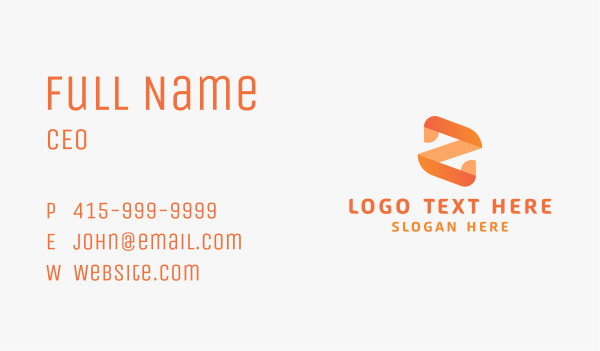 Letter Z Media Company Business Card Design Image Preview