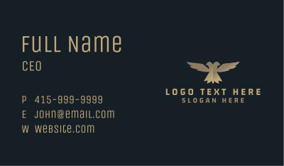 Gradient Deluxe Eagle Business Card Image Preview
