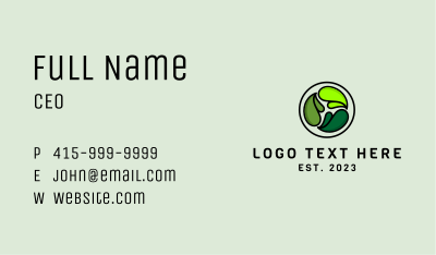 Eco Garden Badge  Business Card Image Preview
