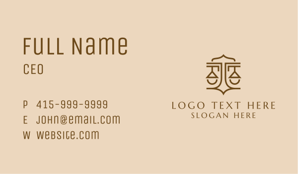 Justice Scale Courthouse Firm  Business Card Design Image Preview