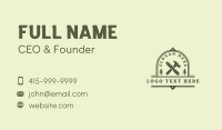 Chisel Hammer Artisan Business Card Design