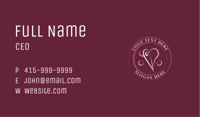 Needle Heart Tailoring Business Card Image Preview