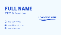 Ocean Wave Wordmark Business Card Design