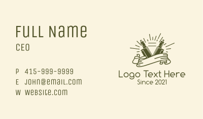 Hipster Vape Banner Business Card Image Preview