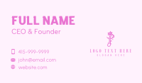 Floral Letter F Business Card Design