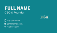 Professional Elegant Wordmark Business Card Design