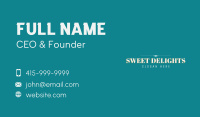 Professional Elegant Wordmark Business Card Image Preview