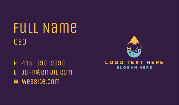 Shirt Cleaning Droplet Business Card Design Image Preview