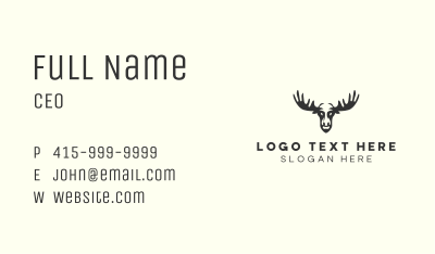 Wild Moose Reserve Business Card Image Preview