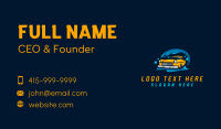 Car Washing Vehicle Business Card Design