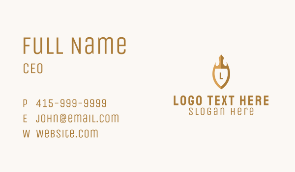 Royal Crown Shield Letter Business Card Design Image Preview