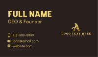 Antique Boutique Calligraphy Business Card Image Preview