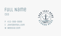 Anchor Marine Wave Business Card Image Preview