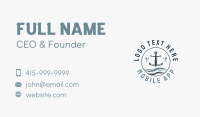 Anchor Marine Wave Business Card Image Preview