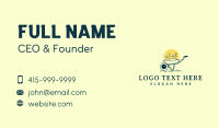 Wheelbarrow Tool Gardening Business Card Design