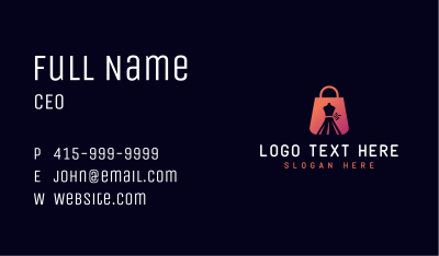 Dress Fashion Boutique Business Card Image Preview