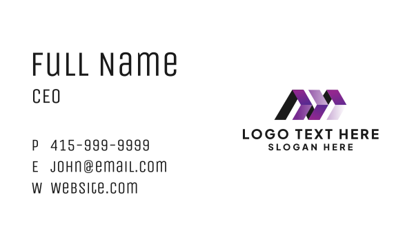 Fast Logistics Ribbon Business Card Design Image Preview