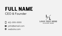 Generic Industrial Letter  Business Card Design