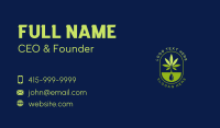 Marijuana Weed Sprout Business Card Image Preview