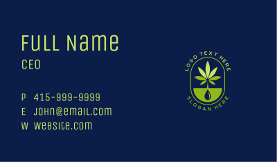 Marijuana Weed Sprout Business Card Image Preview