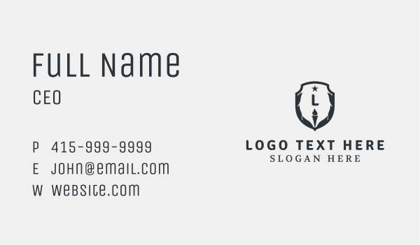 Torch Shield Academy Business Card Design Image Preview