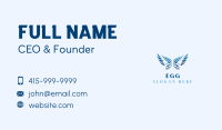 Angel Wings Memorial Business Card Image Preview