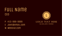 Gold Leaf Mandala Business Card Image Preview