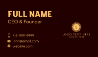 Gold Leaf Mandala Business Card Design