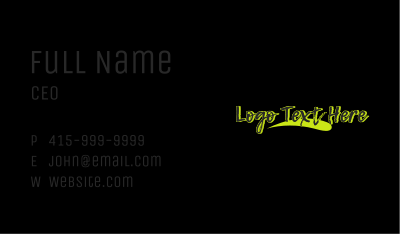 Street Art Clothing Shop Business Card Image Preview