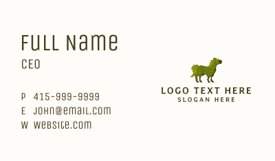 Horse Topiary Plant Business Card Image Preview