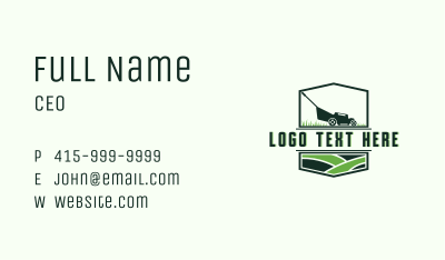 Grass Lawn Landscaping Business Card Image Preview
