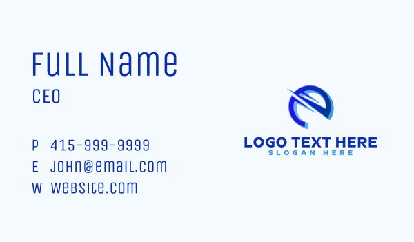 Generic Enterprise Letter E Business Card Design Image Preview