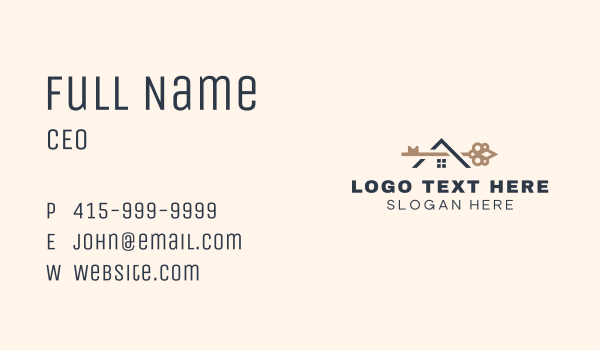 House Key Roofing Business Card Design Image Preview