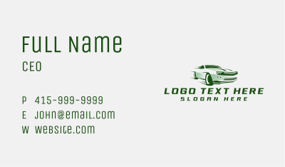 Fast Automotive Detailing Business Card Image Preview