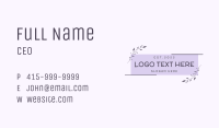 Beauty Garden Wordmark Business Card Image Preview