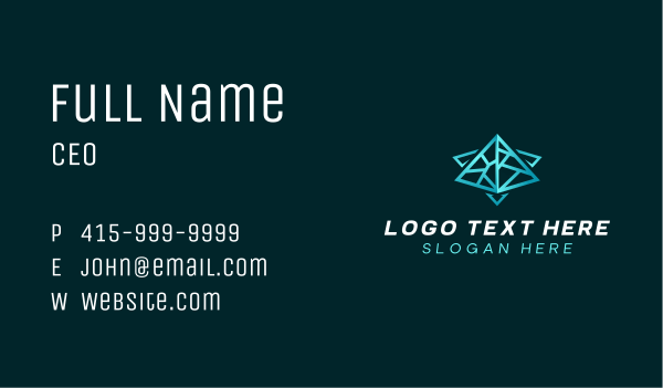 Pyramid Programming Technology Business Card Design Image Preview