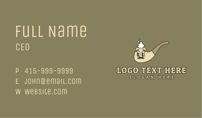 Tobacco Moustache Mascot Business Card Image Preview