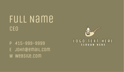 Tobacco Moustache Mascot Business Card Image Preview
