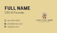 Retro Drink Mascot Business Card Image Preview