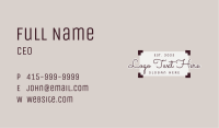 Fashion Label Wordmark Business Card Image Preview