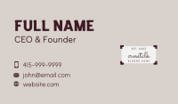 Fashion Label Wordmark Business Card Image Preview