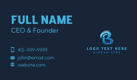 Aquatic Water Waves Business Card Design